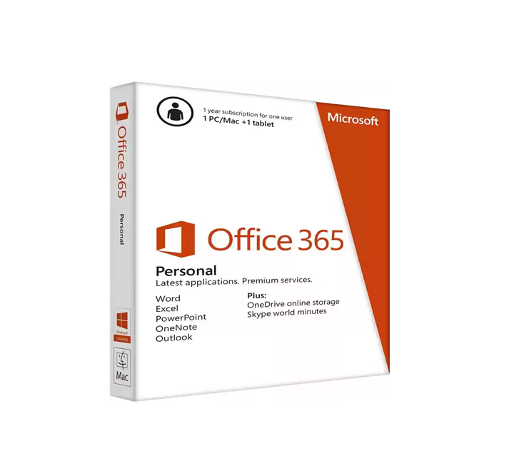 Microsoft M365 Personal French Subscr 1YR Africa Only Media less P8
