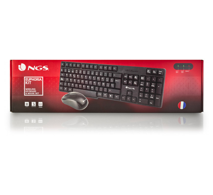 NGS Kit Clavier/Souris Sans Fil Euphoria - Fr