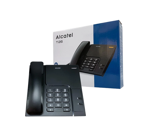 [T26] ALCATEL Téléphone Filaire Fix LED Noir