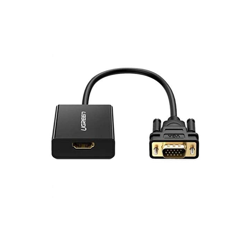 [60814] UGREEN VGA To HDMI Cable With Micro USB