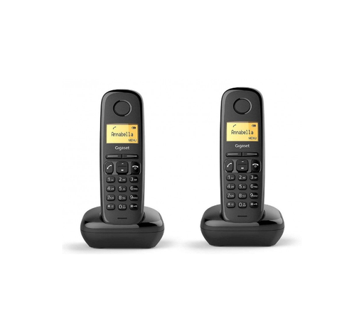 [A170DUO] Téléphone Sans Fil GIGASET A170 Duo Noir