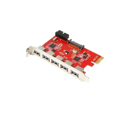 [PCI-5888] Carte PCI-E 5 port Usb 3.0 